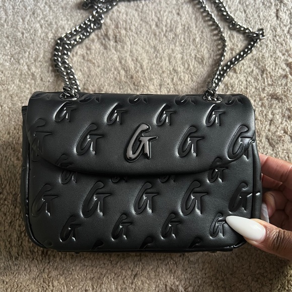 Glamaholic Lifestyle MONOGRAM MINI CLASSIC FLAP BAG MATTE BLACK - Picture 1 of 8